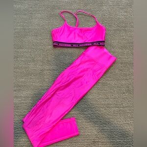 Hot Pink All Access Workout Set in Size Small